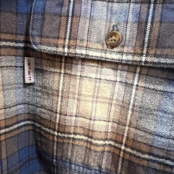 Men’s Carhartt XLT Flannel Like New - Picture 3 of 4